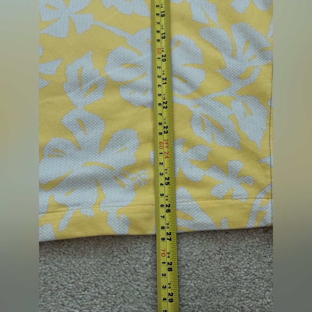 Tommy Bahama Tropical Yellow Floral Polo Shirt - Picture 7 of 8
